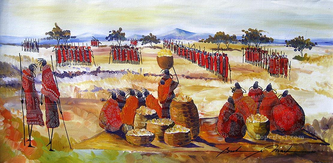 Cérémonie de l’Afrique Peintures à l'huile